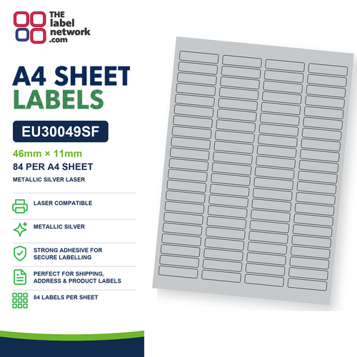 EU30049SF A4 Labels 46 x 11mm