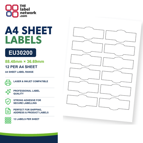 EU30200 (88.475mm x 36.69mm Bottle Neck) - The Label Network Ltd