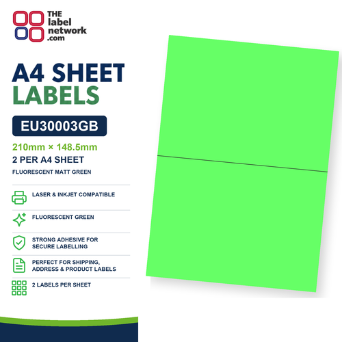 EU30003GB A4 Labels 210 x 148.5mm