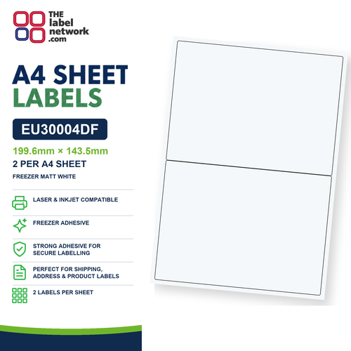 EU30004DF A4 Labels 199.6 x 143.5mm