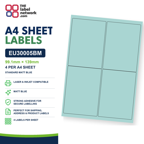 EU30005BM A4 Labels 99.1 x 139mm
