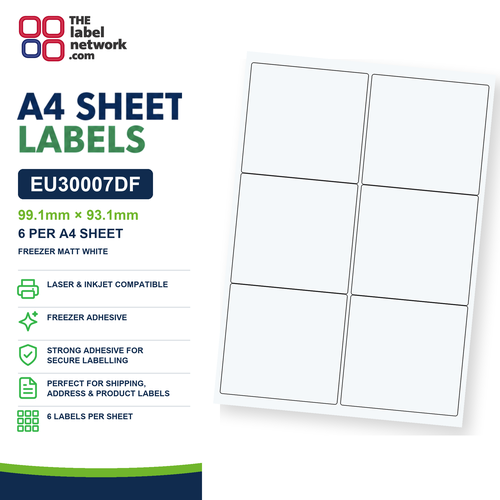 EU30007DF A4 Labels 99.1 x 93.1mm
