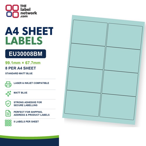 EU30008BM A4 Labels 99.1 x 67.7mm