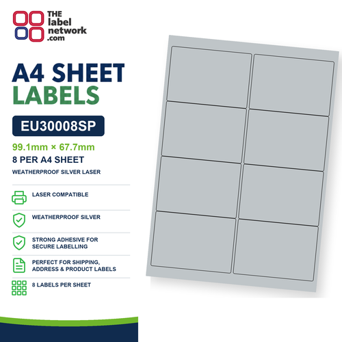 EU30008SP A4 Labels 99.1 x 67.7mm