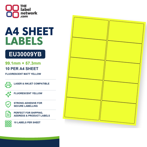 EU30009YB A4 Labels 99.1 x 57.3mm