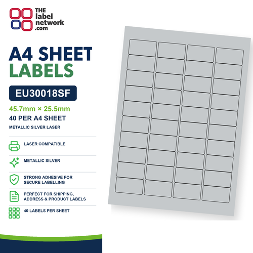 EU30018SF A4 Labels 45.7 x 25.5mm