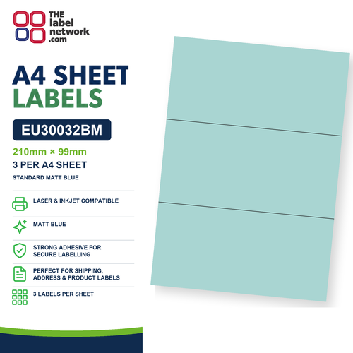 EU30032BM A4 Labels 210 x 99mm