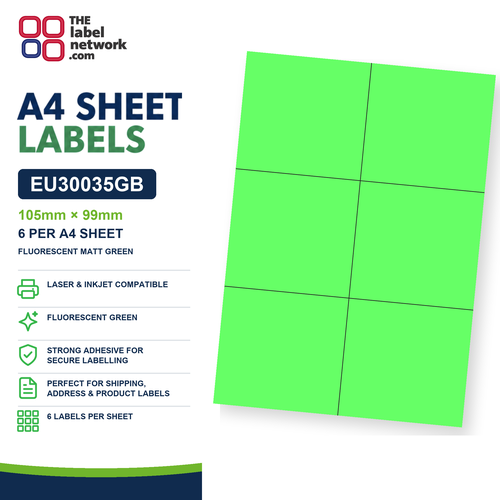 EU30035GB A4 Labels 105 x 99mm