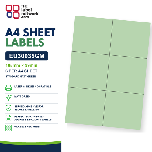 EU30035GM A4 Labels 105 x 99mm