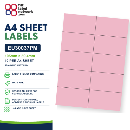 EU30037PM A4 Labels 105 x 59mm