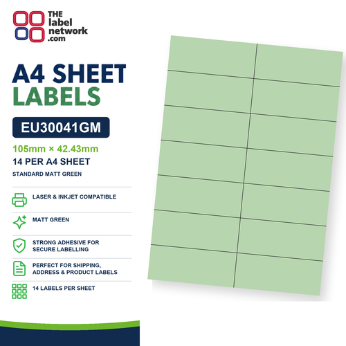 EU30041GM A4 Labels 105 x 42.5mm