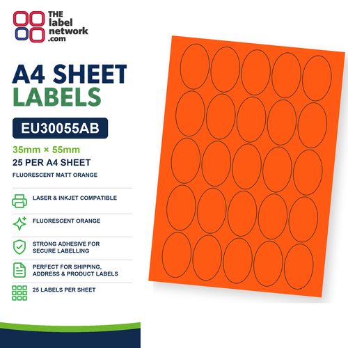 EU30055AB A4 Labels 35 x 55mm