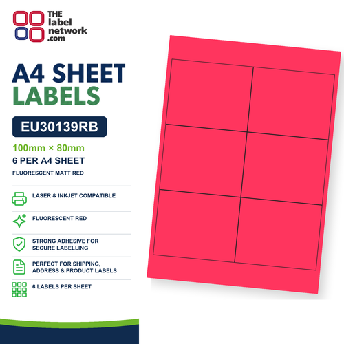 EU30139RB A4 Labels 100 x 80mm