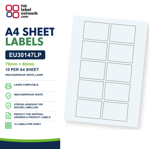 EU30147LP A4 Labels 70 x 50mm